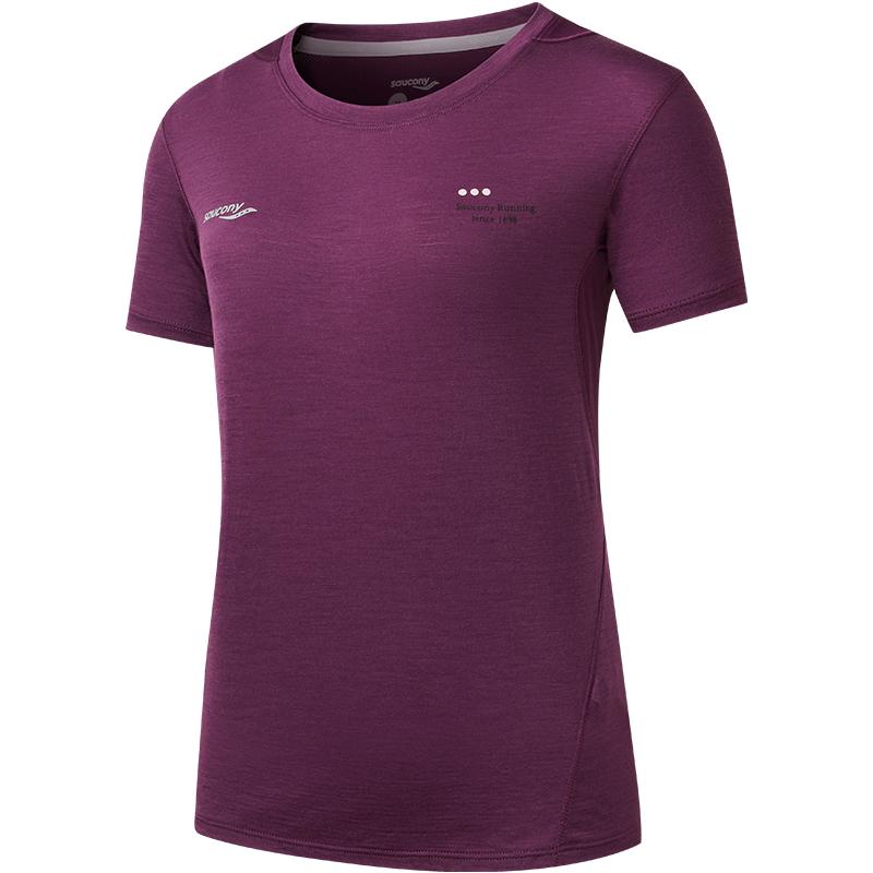 

Saucony Womens Training Sports Series Breathable Casual Round Neck Short Sleeve T-Shirt Women Tops SA1250ST62T-PP096 M