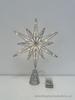 Wrought Iron Luminous Glitter Treetop Star Christmas Decoration