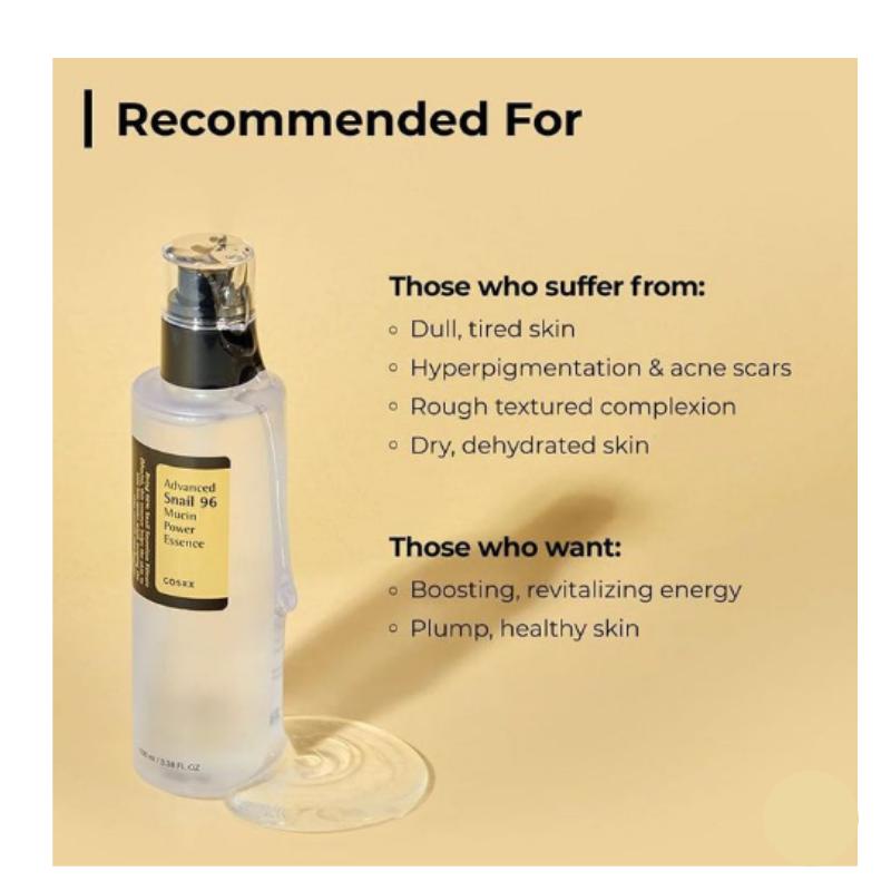 [COSRX] Advanced Snail 96 Mucin Power Essence 100ml Anti-aging & Nourishing