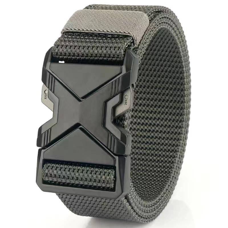 Nylon Automatic Buckle Tactical Belt for Men's Outdoor Work and Military Training