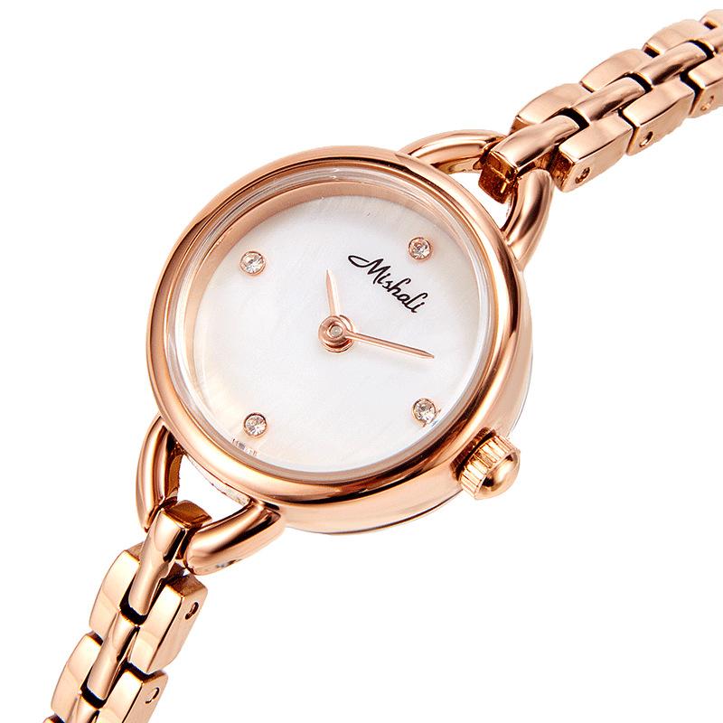 Watch Women'S Simple Style Temperament Light Luxury Small Dial Women'S Watch Women'S Exquisite Small Round Watch