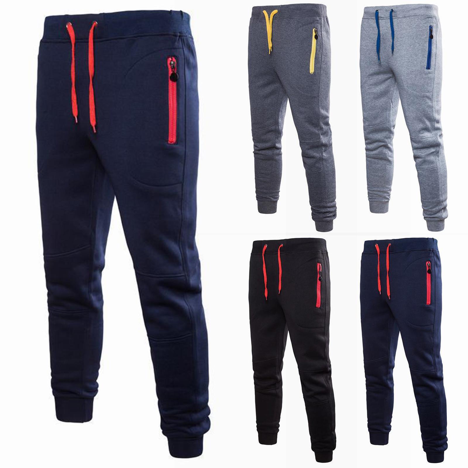 

Мужские повседневные брюки, спортивные штаны, однотонные спортивные штаны с завязками, брюки для бега
