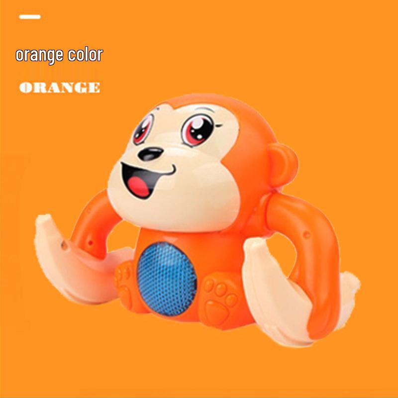 Electric Rolling Monkey Toy with Lights & Music for Early Childhood Education
