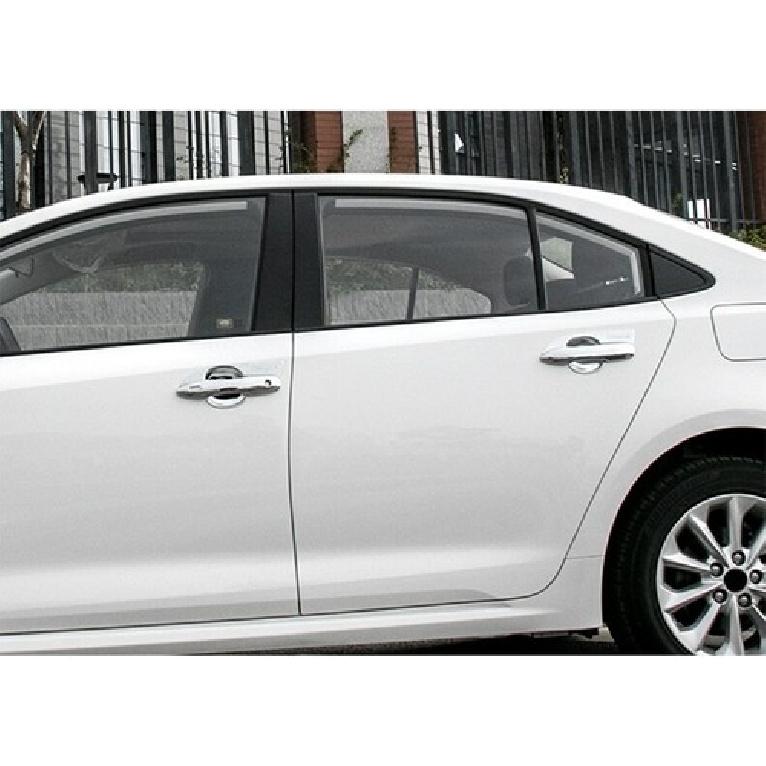 8x Chrome Car Door Handle Bowl Cup Cover Trim Cap ABS Sticker For Toyota Corolla