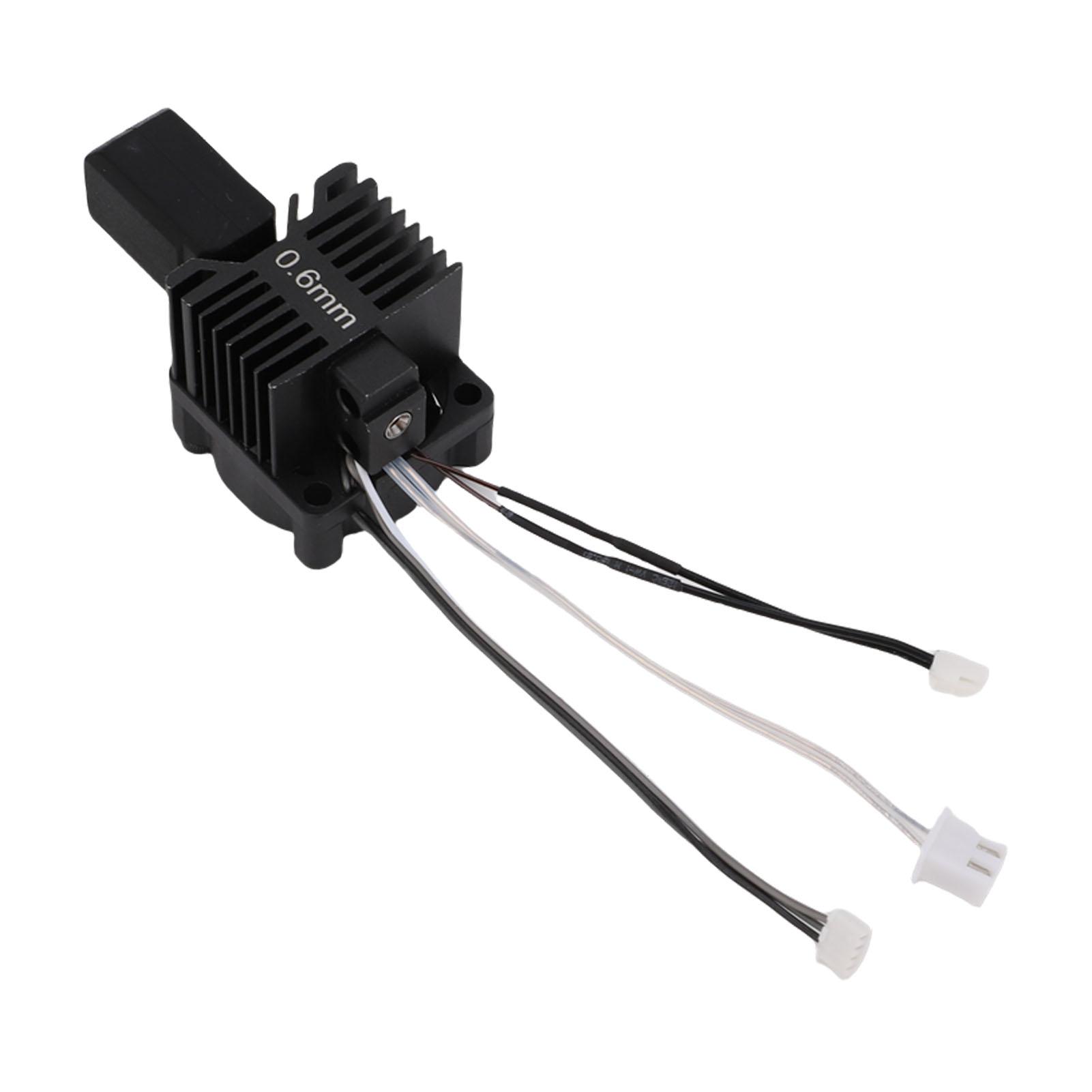 

3D Printer Hotend Replacement for X1 3D Printer Integrated Design Hardened Steel Nozzle Extruder Hot End with Fan