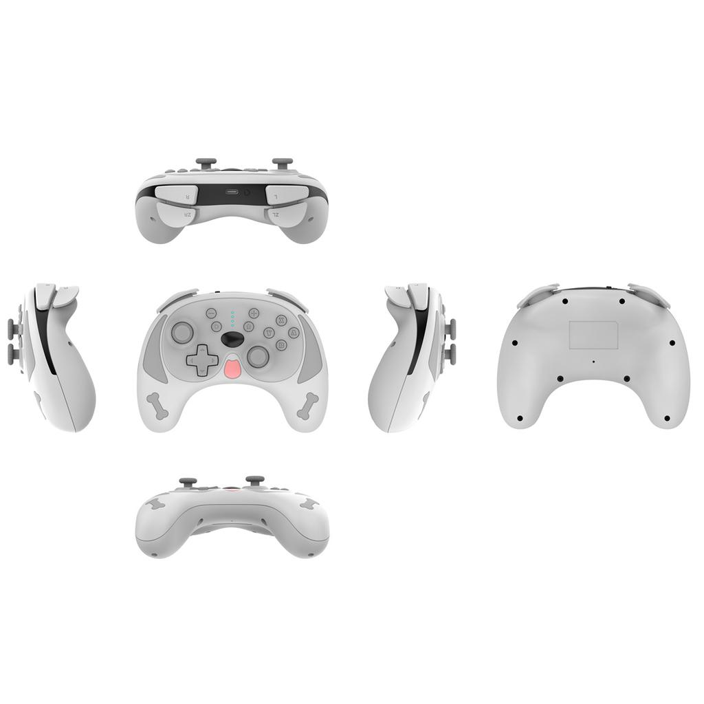 Wireless Controller, Dog Style Cute Gamepad Joystick for Switch/Lite, Support Wake-up, Turbo, Gyro Axis, Dual Vibration, Motion Control Function