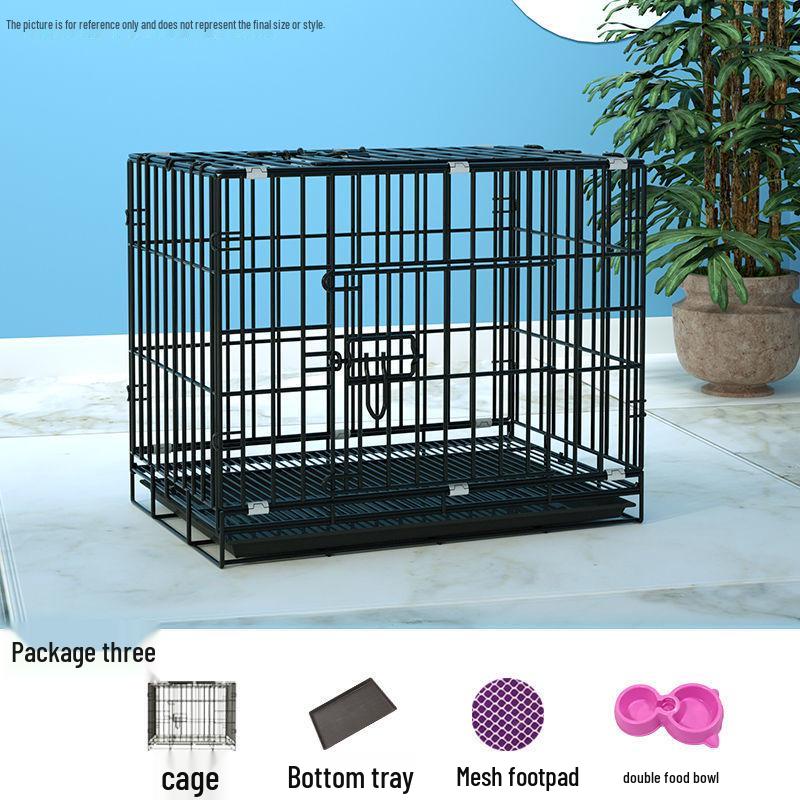 Indoor Pet Cage: Medium-Large for Dogs, Small Cats, Rabbits, or Chickens with Built-in Toilet