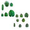 48/88 Pcs Artificial Palm Leaves Faux Tropical Green Leaves Fake Palm Leaf with Stems for Hawaiian Luau Party Baby Shower Wedding Birthday Decor