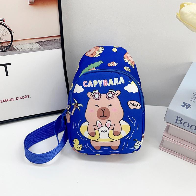 Cute Cartoon Children's Backpack: Trendy Casual Small Bag for Kindergarten Girls - Crossbody or Chest Style