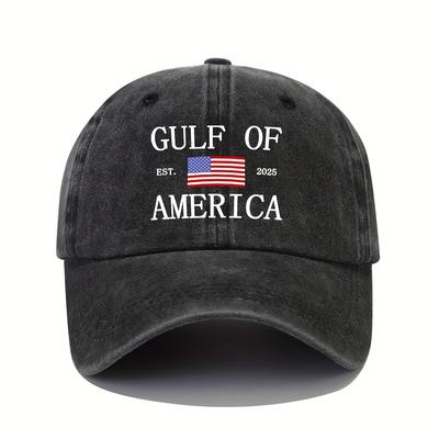 American Bay Verstelbare Unisex Baseballpet Patriottische USA Vlag met Omtrek van Mexico Kaart  EST 2025