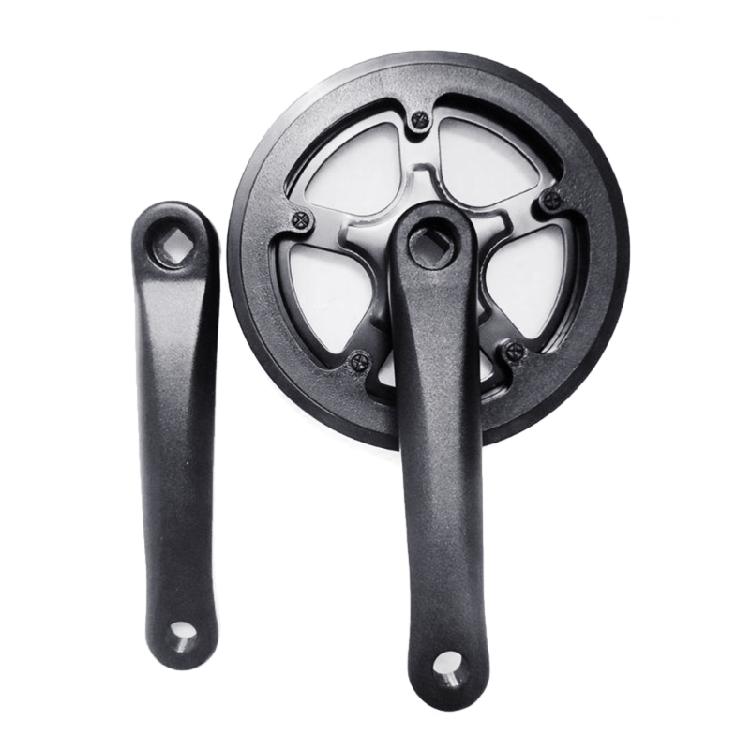 Single Speed Crankset 52T/48T/40T Bike Chainring Crankset Chainwheel Aluminum Alloy Folding Bike Chainwheel Crankset