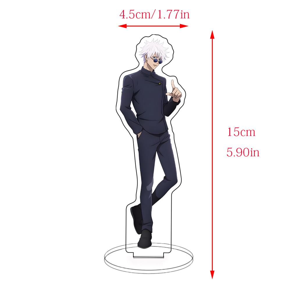 15cm Jujutsu Kaisen Acrylic Medium Stand Itadori Yuji Satoru Gojo Figure Ornaments Homo Creative Boys Gifts Toys Doll
