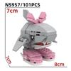 Tung Tung Tung Sahur Figure Building Blocks Tralalero Tralala Shark Toy Figure Lirili Larila Toy Bombardiro Crocodilo Gift