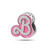 Sweet Romantic Copper Metal Princess Letter Pink High Heels Handbag Dress Charm Bead Components Bead Components Compatible With Pan Authentic