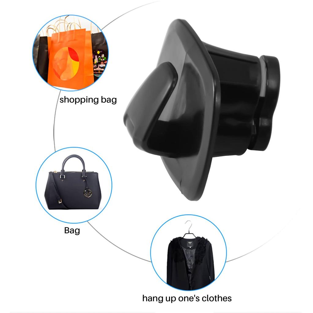 Shufearo 2pcs Car Black ABS Interior Roof Hook Clothes Hanger Hook Trim for V90 S90 XC40 XC60 XC90 2015-2020