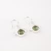 Green Amethyst Gemstone 925 Solid Silver Jewelry Handmade Women's Earrings 1.50" EE-2-39