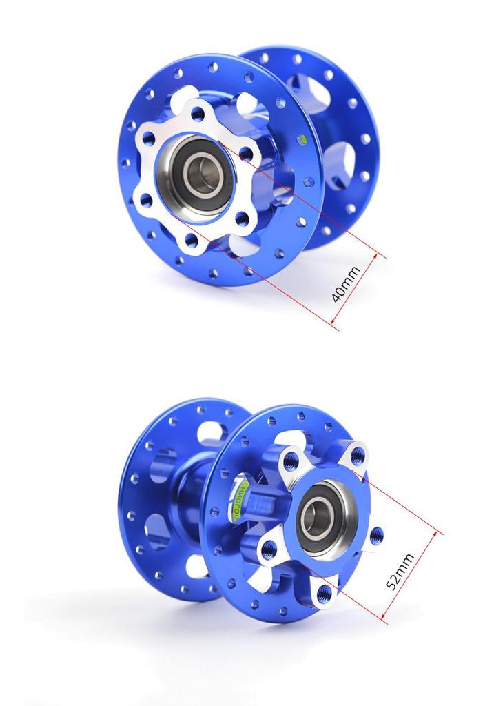 POLSO CNC Aluminum Electric Motorcycle Disc Brake Hub with Six-Bolt, 32H/36H Compatibility, and 10G Spokes