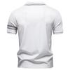 AIOPESON Men's Polo Shirts Half Zipper Collar Solid Color Breathable Casual Polo Shirt for Men Summer Fashion Top Shirts