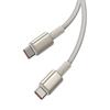 Kabel Usb-C Do Usb-C Baseus Tungsten Gold, 100W, 2M (Złoty)