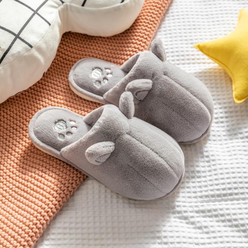 Cute Cat Paw Slippers For Women Men Winter Non Slip Warm Home Indoor Comfort Footwear