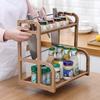 2-Story Kitchen Storage Rack Sliding Cabinet Basket Storage Drawer Multi-Purpose Sink Storage Suitable For Bathroom Kitchen Desk