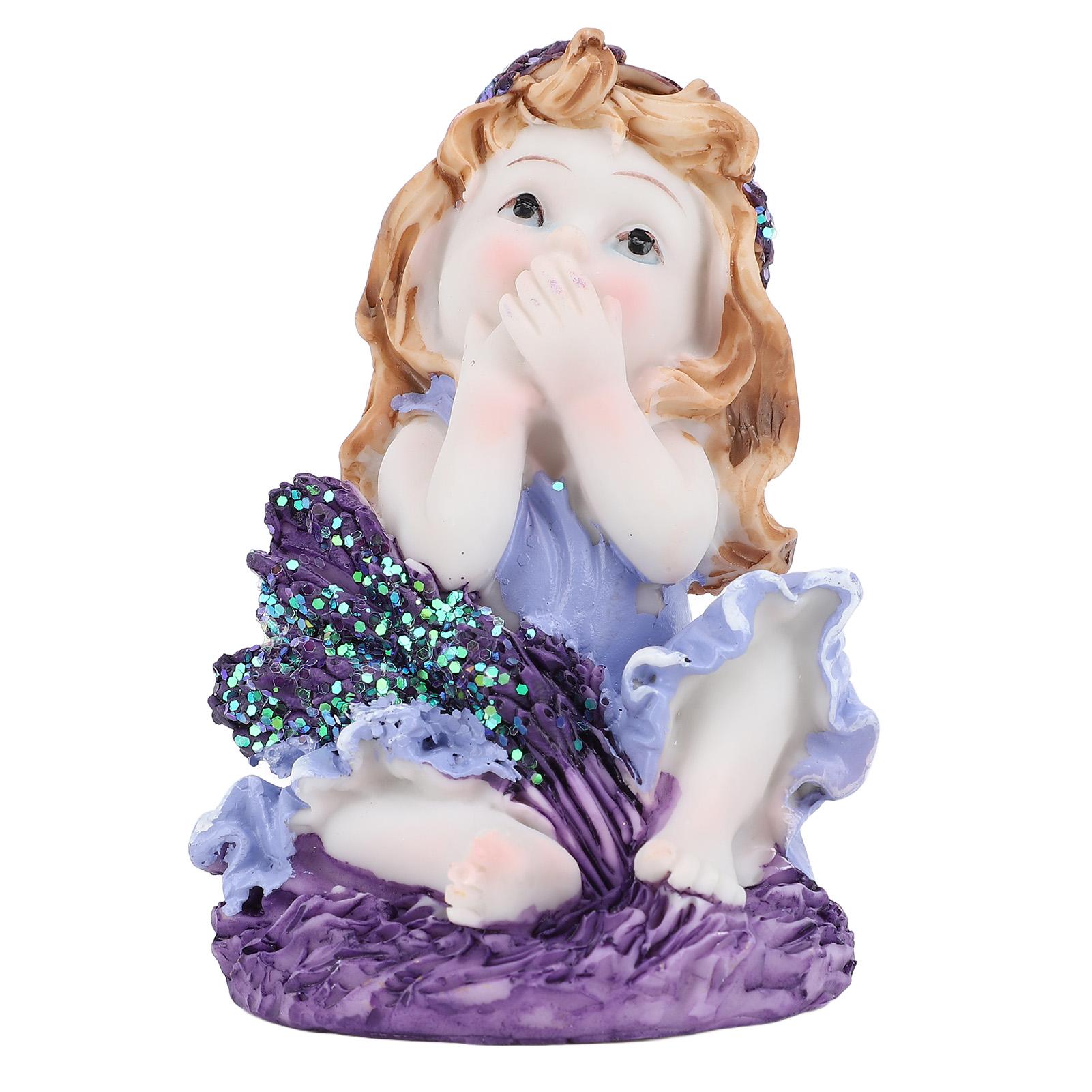 

Статуя цветочной феи из смолы, многофункциональное украшение для ландшафта, наружное украшение для сада Type 2