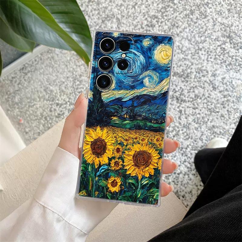 

Interesting Van Gogh Art Clear Case For Samsung Galaxy S26 S25 S24 S23 Ultra S20 S21 FE S22 Plus S26Ultra S25FE Soft Phone Cover Galaxy S20