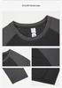 Men's Quick Dry Raglan Sleeve Long Sleeve Round Neck Sports T-shirt