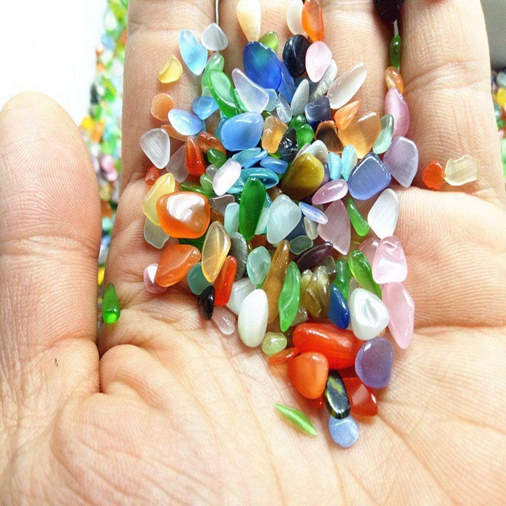 Healing Decoration Tumbled Stones Irregular Micro Landscape Opal Stone Fish Tank Decoration