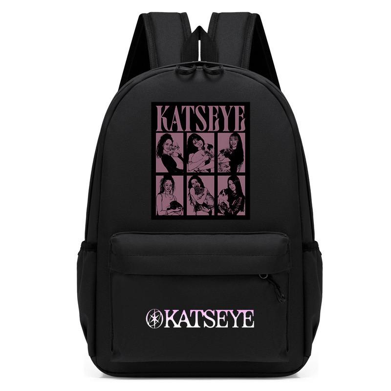 60123-4 KATSEYE Mochila Estampada Impermeable Escolar Para Niños