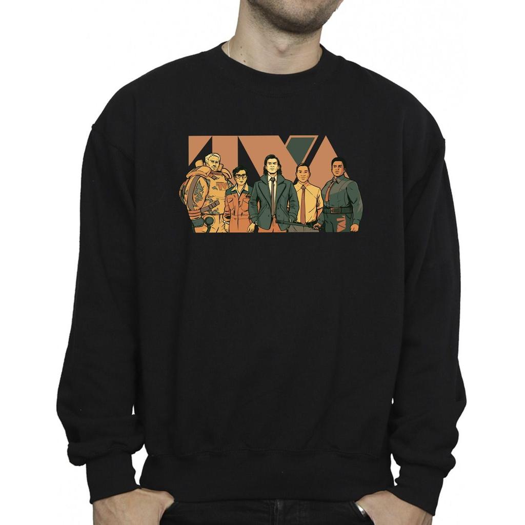 Marvel Mens Loki TVA Group Sweatshirt
