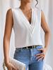Women's Seasonal Women's T-shirt Women's Solid Color Casual Loose Sleeveless Top Casual Fashion Sleeveless Top