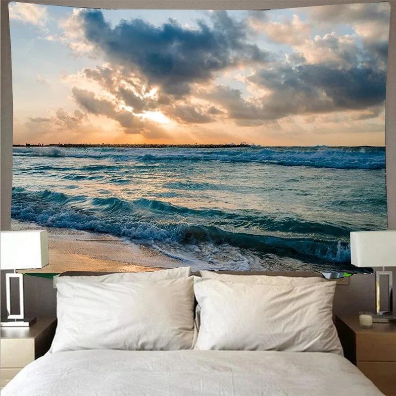 Underwater Underwater Wave Pattern Tapestry Bedroom Living Room Tapestry Home Wall Decoration Tapestry