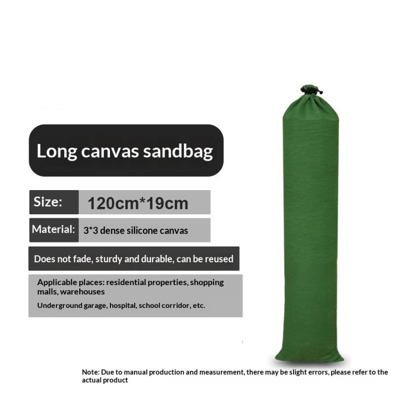 Flood Defense Sandbags Heavy Duty Canvas Reusable 14Pcs Water Barriers for Emergency Home Yard Basement Use