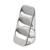 Multi-Layer Chopsticks & Spoon Holder: Dust-Proof, Three-Grid Storage for Kitchen & Cosmetics