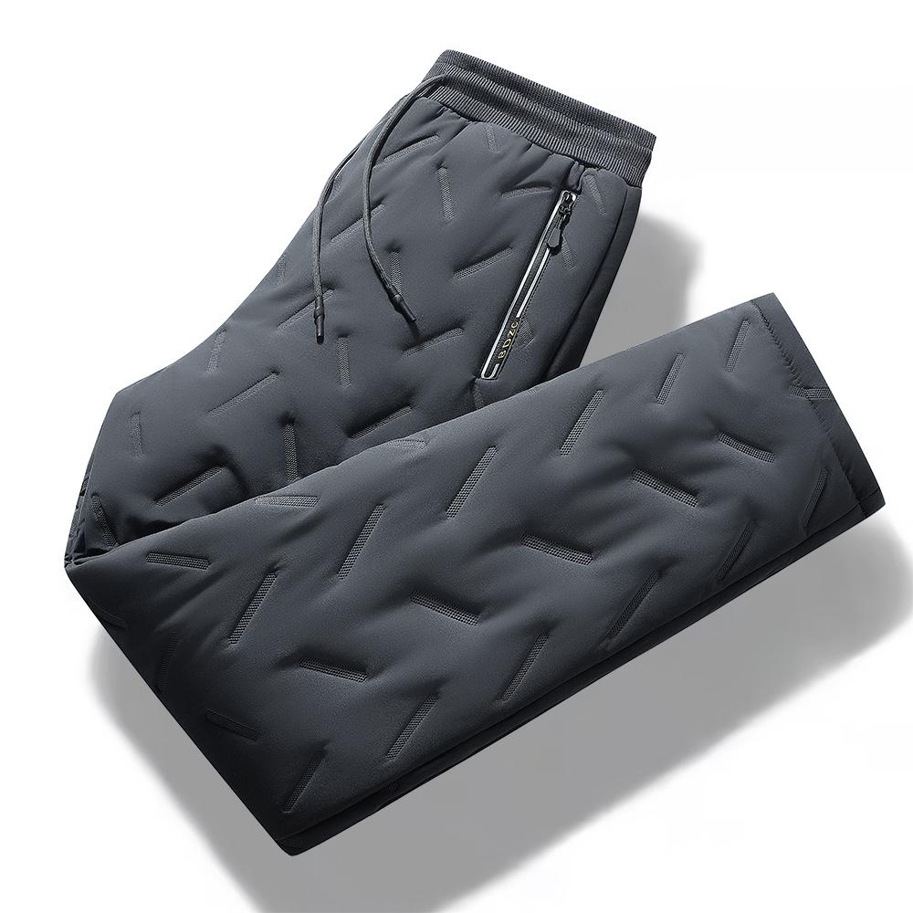 2024 Menn Vinter Varm Tykkere Joggebukser Herre Joggebukser Fleece Fritids Cargobukser Mann Vanntett Termisk Bukse 7XL Pluss