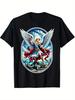 St Michael The Archangel Graphic Vibrant Angel Warrior TShirt 100 Cotton ONeck Short Sleeve Summer Casual Unisexs Tshirt