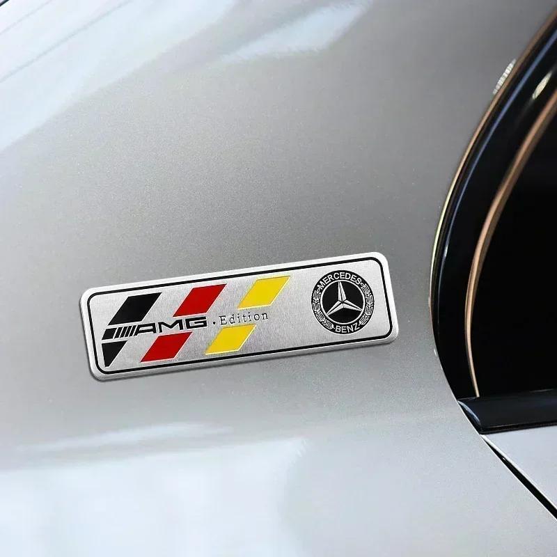 1Pcs 3D Metal Stickers Car Body Trunk Decal For Mercedes Benz AMG W177 176 W117 W116 W247 X156 W213 W205 W222 W223 W204 X253 o2