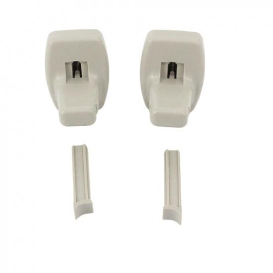 1 Pair Sun Visor Retainer Clip Gray Fit For GMC Savana 1500 2500 3500 2003-2017