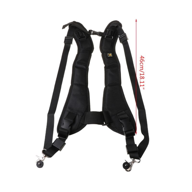 Double Dual Shoulder Camera Neck Strap Quick Rapid Sling Camera Belt for Digital SLR DSLR for  Camera Belt