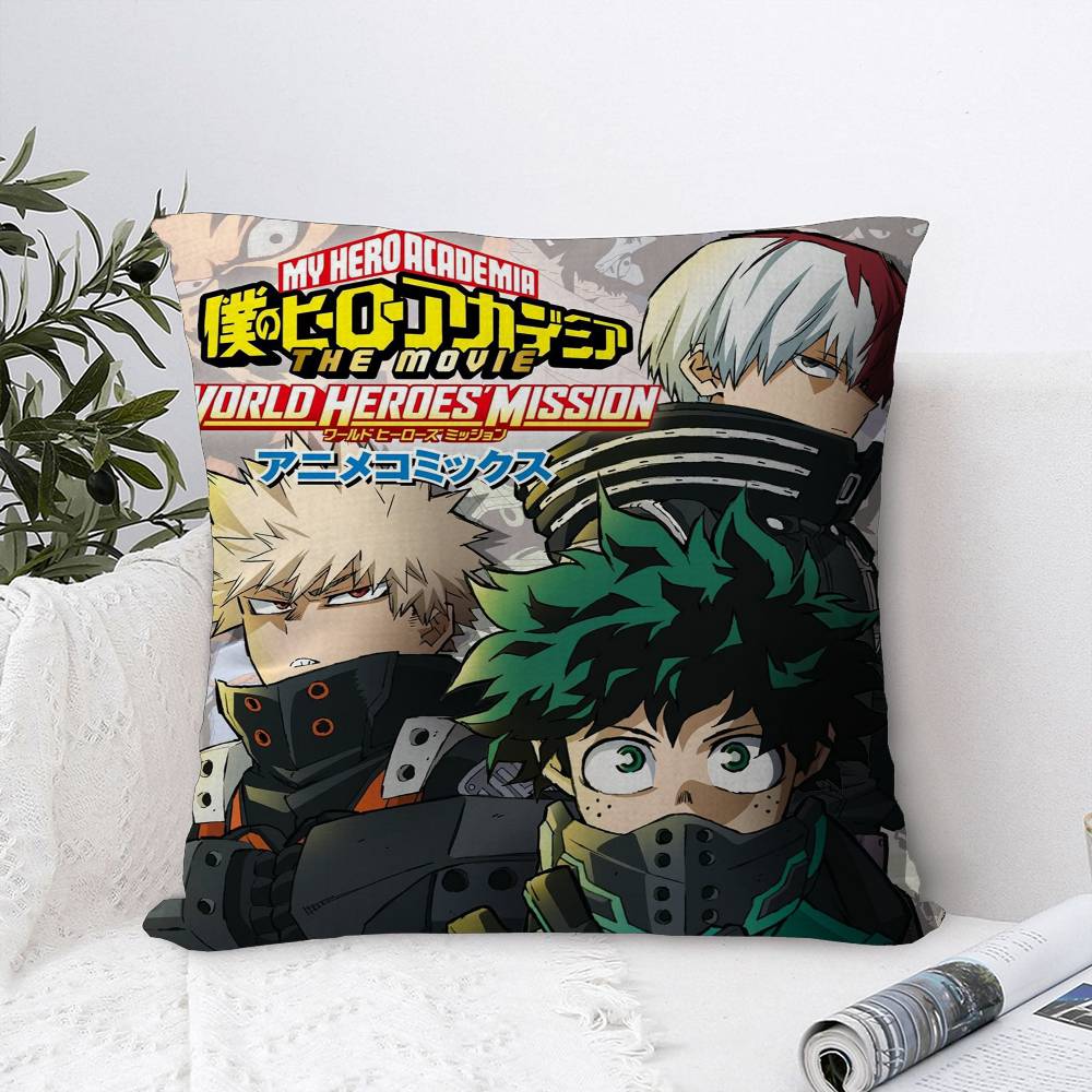 

My H-Hero A-Academia Cushion Cover Pillow Cover Decor Pillowcase Printed Cushion Case For Couch 30cmx30cm