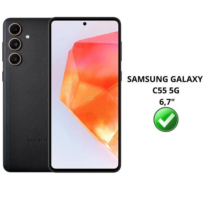 Protective Film - Phonillico - Samsung Galaxy C55 5G - Pack of 4 - Tempered Glass - Scratch Resistant
