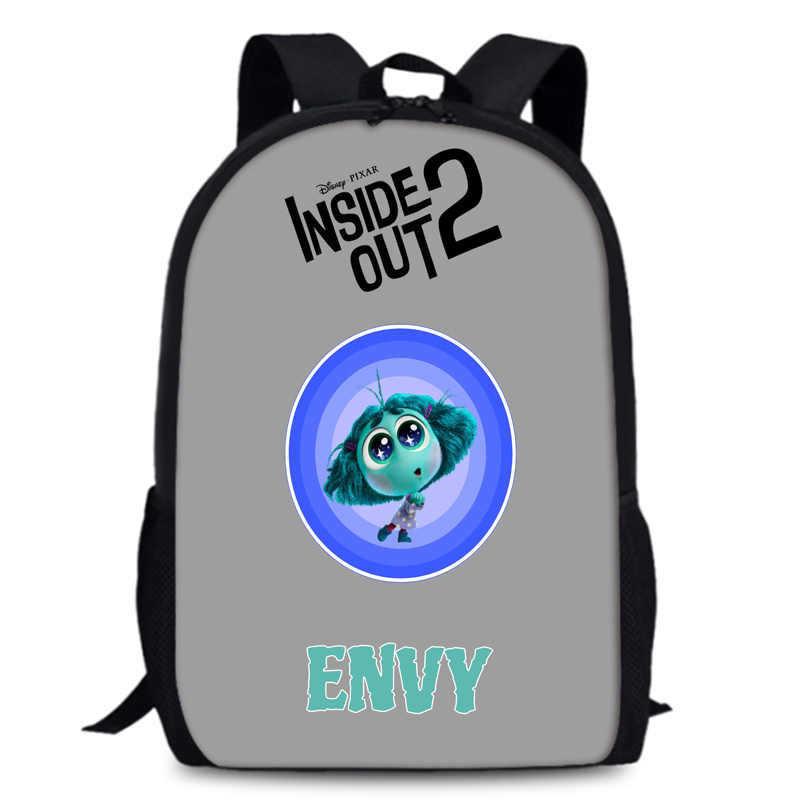 Spacious 15-inch Inside Out 2 Backpack Durable Oxford Cloth School Book Bag