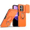 Sliding Camera Lens Protection Armor Case For Xiaomi Poco C85 Redmi 15C 4G 5G Metal Ring Stand TPU Frame Plastic Cover Fundas