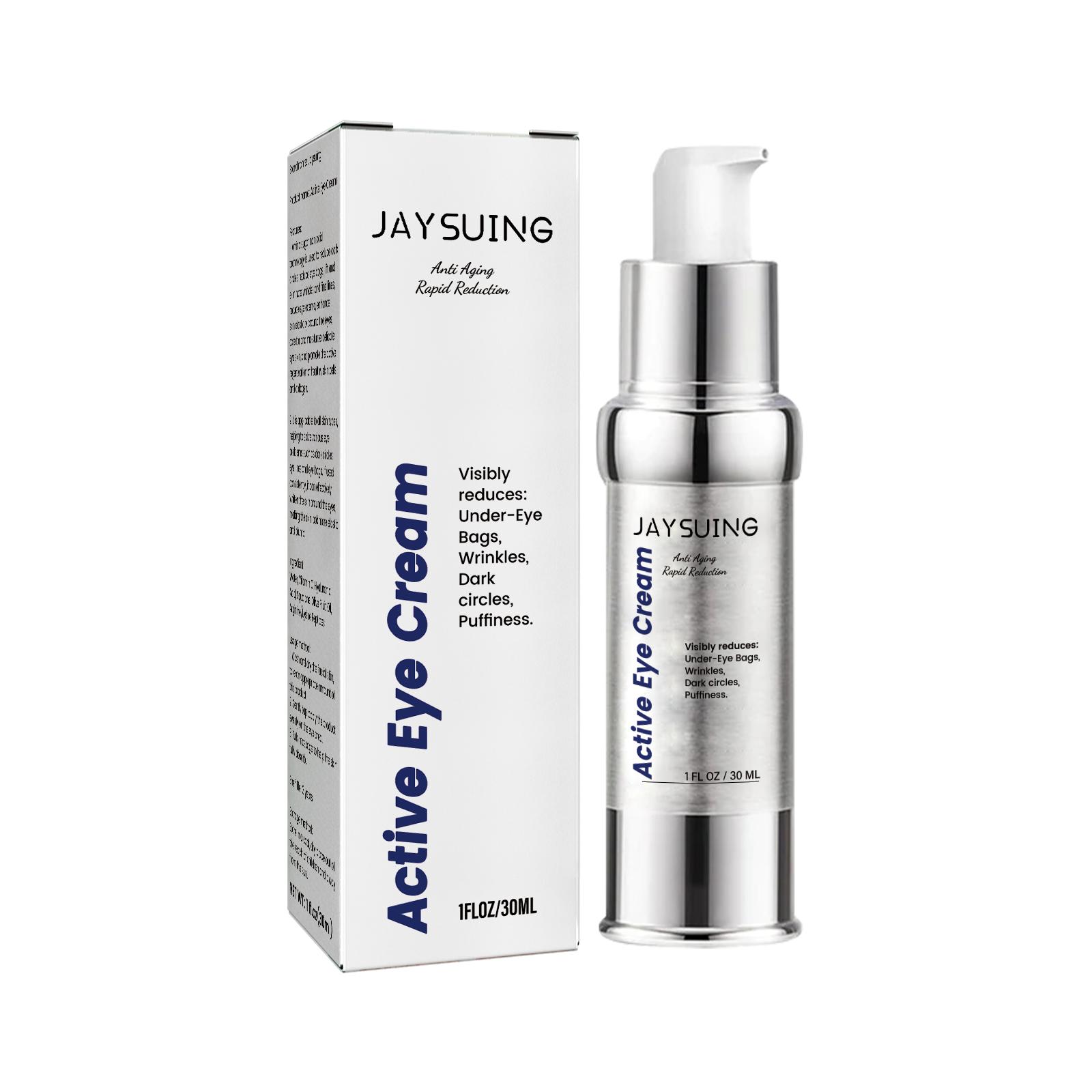 Jaysuing Active Eye Cream Anti-Wrinkle Eye Cream Fading Wrinkle Eye Bags Dark Circles Hydrating and Firming Skin around Eyes
