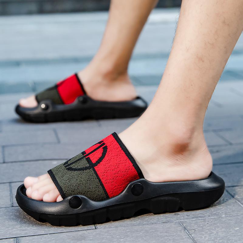 

Slippers men s outer wear beach non-slip trend sandals summer home fashion casual one-word outdoor men s slippers 39