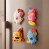 Creative Plush Horse Fridge Magnet Cute Zodiac Pony Refrigerator Stickers  Home Decoration