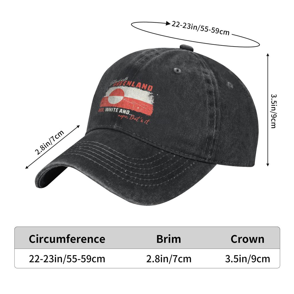Hands Off Greenland Is Not For Sale MGGA Print Cap For Unisex Cotton Trucker Hat Daily Wear Baseball Cap Adjustable