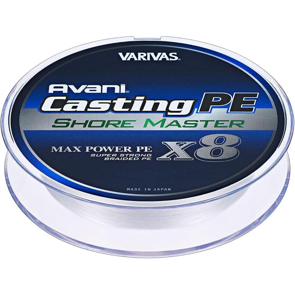 Varivas Abani Casting PE Max Power X8 200m 1.0 20.2lb 8-Strand Fishing Line White