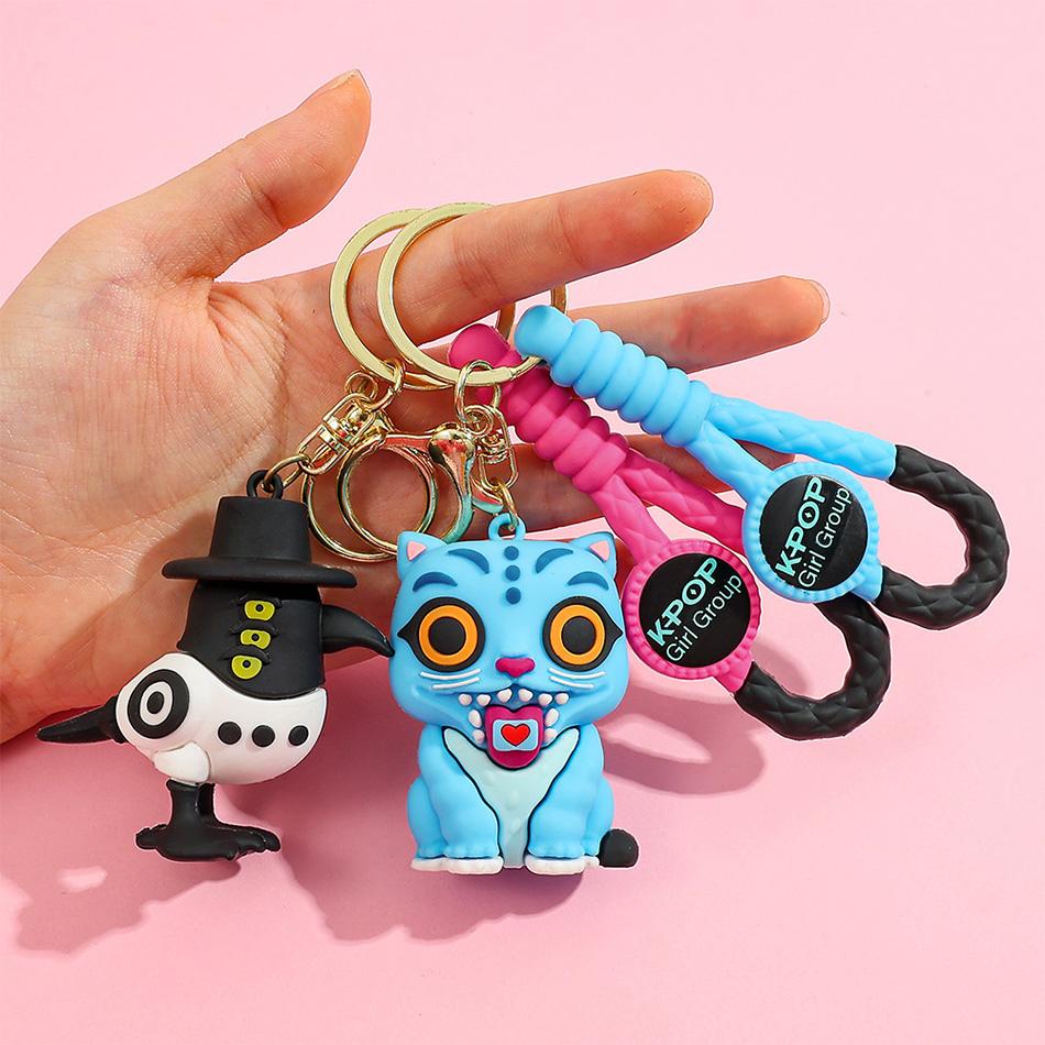 Anime Figure stage Kpop Demon Hunters Dolls Movie Keychain bag pendant PVC Cartoon  Collection Figures Model Toy For Kid Gift